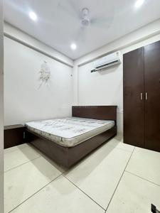 Bedroom Image of 350 Sq.ft 1 BHK Builder Floor for rent in Mahalakshmi Nagar Indore for Rs. 16000