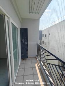 Balcony Image of 1495 Sq.ft 3 BHK Apartment / Flat for rent in Sampigehalli Bengaluru for Rs. 30000