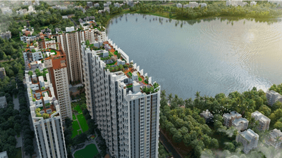 Image of 865 Sq.ft 3 BHK Apartment / Flat for sale in Merlin Serenia, Baranagar, Kolkata for Rs. 11000000