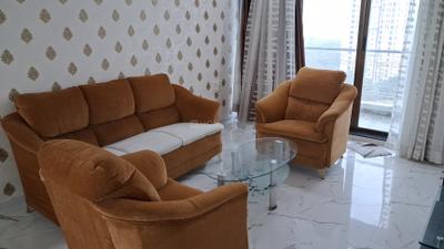 Living Room Image of 1700 Sq.ft 3 BHK Apartment / Flat for rent in Kesar Harmony, Kharghar Navi Mumbai for Rs. 98000