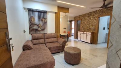 Living Room Image of 1400 Sq.ft 2 BHK Apartment / Flat for rent in Vishwanath Sharanam 8, Jodhpur Ahmedabad for Rs. 36000