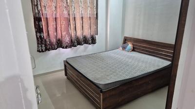 Bedroom Image of 650 Sq.ft 1 BHK Apartment / Flat for rent in Adani Aangan, Shantigram Ahmedabad for Rs. 23200