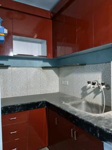 Kitchen Image of 500 Sq.ft 2 BHK Builder Floor for rent in RWA Mohan Garden Gali 5, Vikas Nagar New Delhi for Rs. 10000