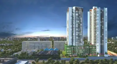 Image of 985 Sq.ft 2 BHK Apartment / Flat for sale in Mahindra Citadel Bastion J K, Pimpri, Pune for Rs. 10100000