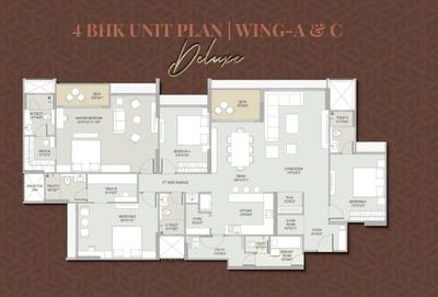 Image of 3700 Sq.ft 4 BHK Apartment / Flat for sale in Adani Ambrosia, Shantigram, Ahmedabad for Rs. 27700000
