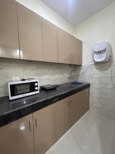 Kitchen Image of 690 Sq.ft 1 BHK Builder Floor for rent in DLF Independent Floors, DLF Phase 3 Gurgaon for Rs. 30000