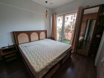 Bedroom Image of 893 Sq.ft 2 BHK Apartment / Flat for rent in GK Palacio, Moshi Pune for Rs. 20000