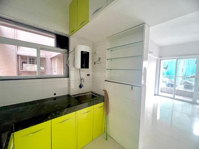 Kitchen Image of 600 Sq.ft 1 BHK Apartment / Flat for rent in Satyam Shivam, Wadgaon Sheri Pune for Rs. 22000