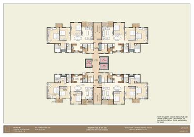 Image of 1685 Sq.ft 3.5 BHK Apartment / Flat for sale in Jaypee Krescent Homes, Sector 129, Noida for Rs. 14000000