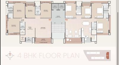 Image of 2994 Sq.ft 4 BHK Apartment / Flat for sale in Dobaria Swarg, Pal Gam, Surat for Rs. 14400000