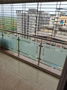 Balcony Image of 610 Sq.ft 2 BHK Apartment / Flat for rent in Akshar Green World, Dighe Thane for Rs. 67000