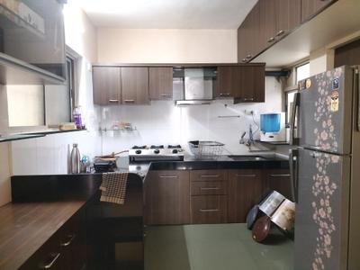 Kitchen Image of 1500 Sq.ft 3 BHK Apartment / Flat for rent in Sky world Dreams, Kothrud Pune for Rs. 52000