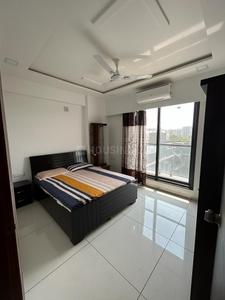 Bedroom Image of 1121 Sq.ft 2 BHK Apartment / Flat for rent in Shikshapatri The Sky Court, Sargasan Gandhinagar for Rs. 26000
