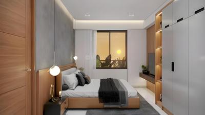 Bedroom Image of 1300 Sq.ft 2 BHK Apartment / Flat for sale in Happy Uptown, Bopal Ahmedabad for Rs. 6400000