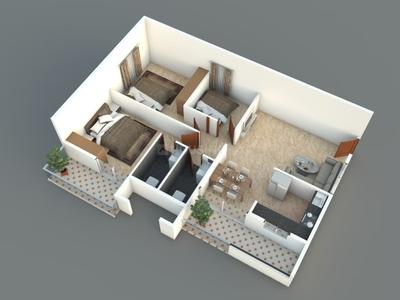 Image of 1243 Sq.ft 3 BHK Apartment / Flat for sale in Vrushabadri Winter Park, Varthur, Bengaluru for Rs. 13000000