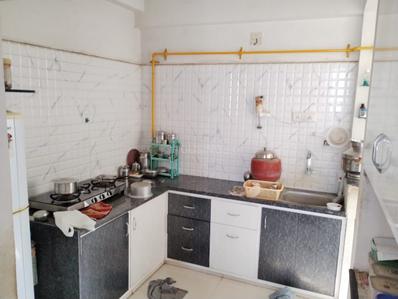 Kitchen Image of 1200 Sq.ft 2 BHK Apartment / Flat for rent in Orchid Blues, Shela Ahmedabad for Rs. 27000