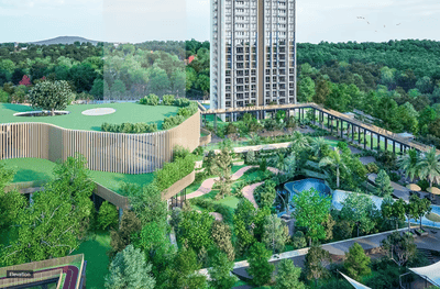 Image of 630 Sq.ft 2 BHK Apartment / Flat for sale in Lodha Amara, Kolshet, Thane for Rs. 18000000