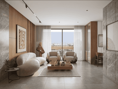 Living Room Image of 2205 Sq.ft 3 BHK Apartment / Flat for sale in Terra Sky, Zundal Ahmedabad for Rs. 8207500
