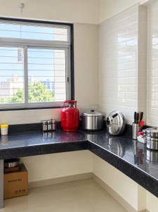 Kitchen Image of 720 Sq.ft 1 BHK Apartment / Flat for sale in Tathawade Pune for Rs. 6000000