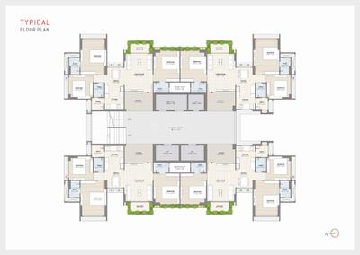 Image of 1100 Sq.ft 3 BHK Apartment / Flat for sale in Dev The Galaxy, Shela, Ahmedabad for Rs. 11000000