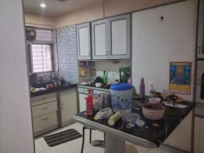 Kitchen Image of 600 Sq.ft 1 BHK Apartment / Flat for rent in Thane East Thane for Rs. 33000