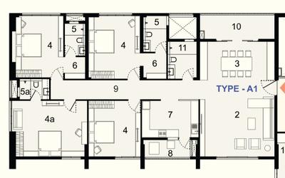 Image of 3440 Sq.ft 4 BHK Apartment / Flat for sale in Tangra, Kolkata for Rs. 45000000