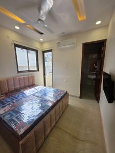 Bedroom Image of 600 Sq.ft 1 BHK Builder Floor for rent in Ramesh Nagar New Delhi for Rs. 20300