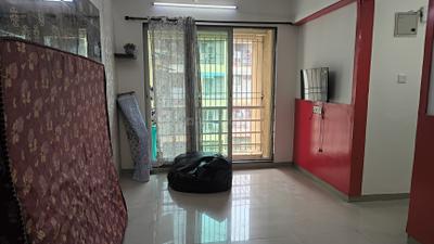 Living Room Image of 695 Sq.ft 1 BHK Apartment / Flat for rent in Gajra Bhoomi Gardenia, Kalamboli Navi Mumbai for Rs. 20000