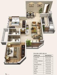 Image of 804 Sq.ft 2 BHK Apartment / Flat for sale in Ghatkopar East, Mumbai for Rs. 13900000