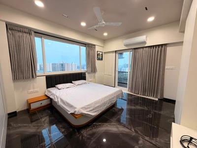 Bedroom Image of 1950 Sq.ft 3 BHK Apartment / Flat for rent in Bhayli Vadodara for Rs. 60000