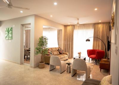 Hall Image of 1800 Sq.ft 3 BHK Apartment / Flat for rent in Richmond Town Bengaluru for Rs. 150000