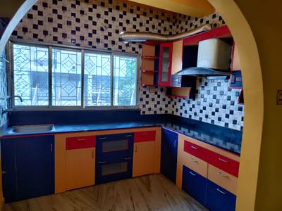 Kitchen Image of 945 Sq.ft 2 BHK Apartment / Flat for sale in Maa Apartment Block F, Bansdroni Kolkata for Rs. 4200000