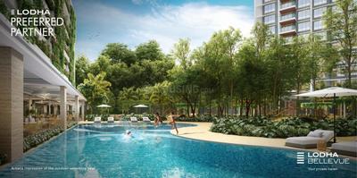 Image of 877 Sq.ft 2 BHK Apartment / Flat for sale in Lodha Bellevue, Mahalakshmi, Mumbai for Rs. 49900000