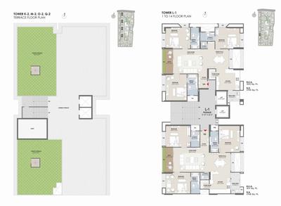 Image of 2743 Sq.ft 3 BHK Apartment / Flat for sale in Vesu, Surat for Rs. 17280900