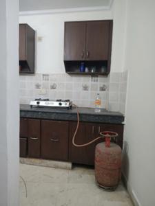 Kitchen Image of 900 Sq.ft 3 BHK Builder Floor for rent in Maidan Garhi New Delhi for Rs. 25000