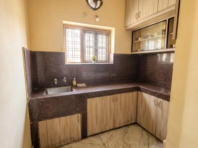 Kitchen Image of 800 Sq.ft 1 BHK Builder Floor for rent in Uppal Hyderabad for Rs. 18500