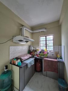 Kitchen Image of 500 Sq.ft 1 BHK Apartment / Flat for rent in New Town Kolkata for Rs. 14000
