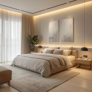 Bedroom Image of 1600 Sq.ft 3 BHK Apartment / Flat for sale in Galaxy Ritz Marina, West Hill Kozhikode for Rs. 13000000
