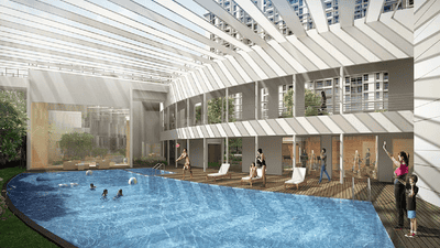 Image of 1110 Sq.ft 2 BHK Apartment / Flat for sale in Godrej Emerald Waters, Pimpri, Pune for Rs. 12900000