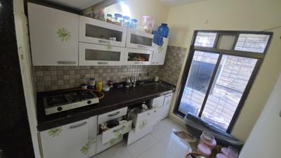 Kitchen Image of 620 Sq.ft 1 BHK Apartment / Flat for rent in AR Chardham, Taloja Navi Mumbai for Rs. 16000