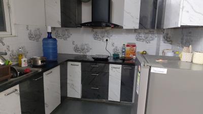 Kitchen Image of 1050 Sq.ft 2 BHK Apartment / Flat for sale in Arsha Sumangalam, Vrindavan Yojana Lucknow for Rs. 6500000