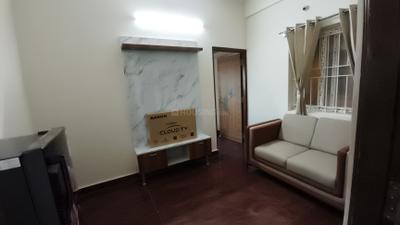 Living Room Image of 650 Sq.ft 1 BHK Builder Floor for rent in Mahadevapura Bengaluru for Rs. 27399