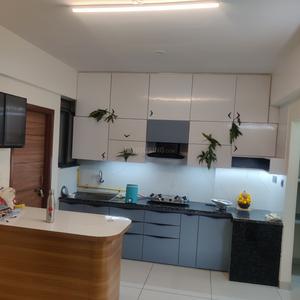 Kitchen Image of 1083 Sq.ft 3 BHK Apartment / Flat for rent in DB Pride, Talawali Chanda Indore for Rs. 40000