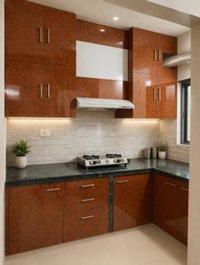 Kitchen Image of 530 Sq.ft 1 BHK Apartment / Flat for sale in Aspire Newtown by Newtown Residency Private Limited, New Town Kolkata for Rs. 3800000
