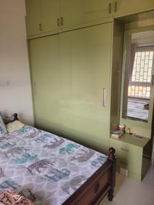 Bedroom Image of 600 Sq.ft 1 BHK Apartment / Flat for rent in Olympia Opaline, Navalur Chennai for Rs. 27000