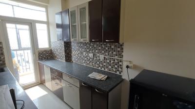 Kitchen Image of 1250 Sq.ft 3 BHK Apartment / Flat for rent in Angel Jupiter, Indirapuram Ghaziabad for Rs. 33000