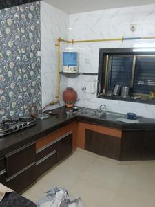 Kitchen Image of 900 Sq.ft 3 BHK Apartment / Flat for rent in Paldi Ahmedabad for Rs. 36000