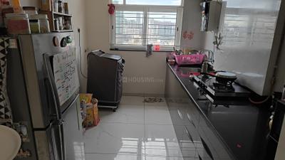 Kitchen Image of 1450 Sq.ft 3 BHK Apartment / Flat for rent in Vision Greenville, Hadapsar Pune for Rs. 44000