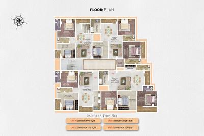 Image of 1156 Sq.ft 3 BHK Apartment / Flat for sale in Ganeshguri, Guwahati for Rs. 8700000