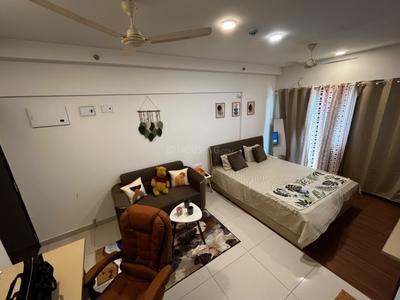 Bedroom Image of 380 Sq.ft 1 RK Apartment / Flat for rent in Purva Emerald Bay, Mundhwa Pune for Rs. 32000